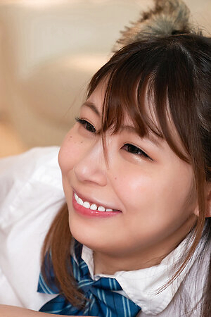 Sexy japanese Nagi Tsukino in cat ears does handjob in her boyfriend